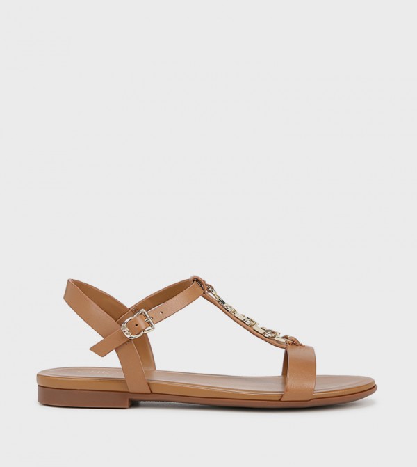 Naturalizer Naturalizer - Tan Flat Sandals