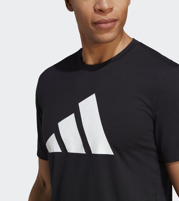 Adidas  T-Shirts - Black Active T shirts