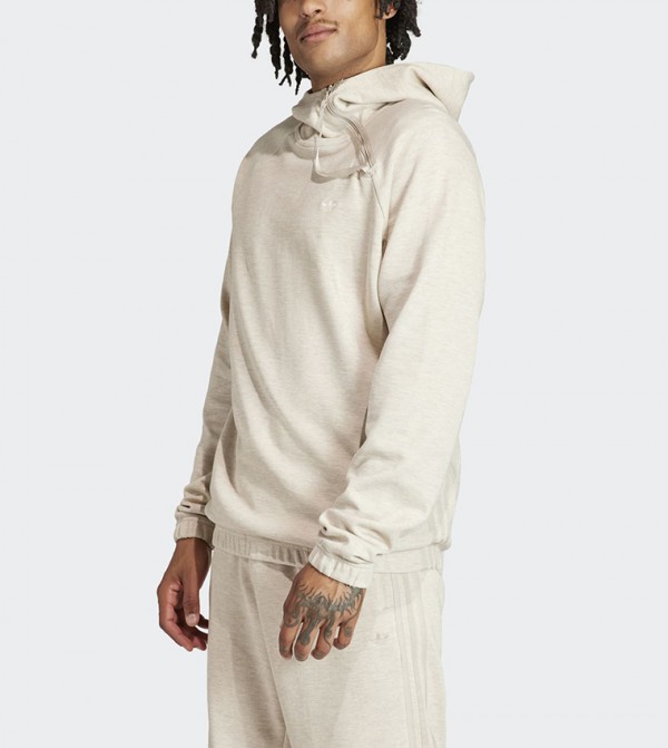 Adidas  - Cream Hoodies & Sweatshirt