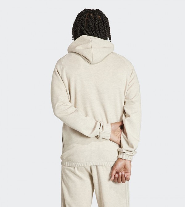 Adidas  - Cream Hoodies & Sweatshirt
