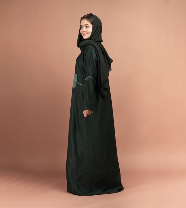 IKKXA  Arabian Clothing - Green Abayas