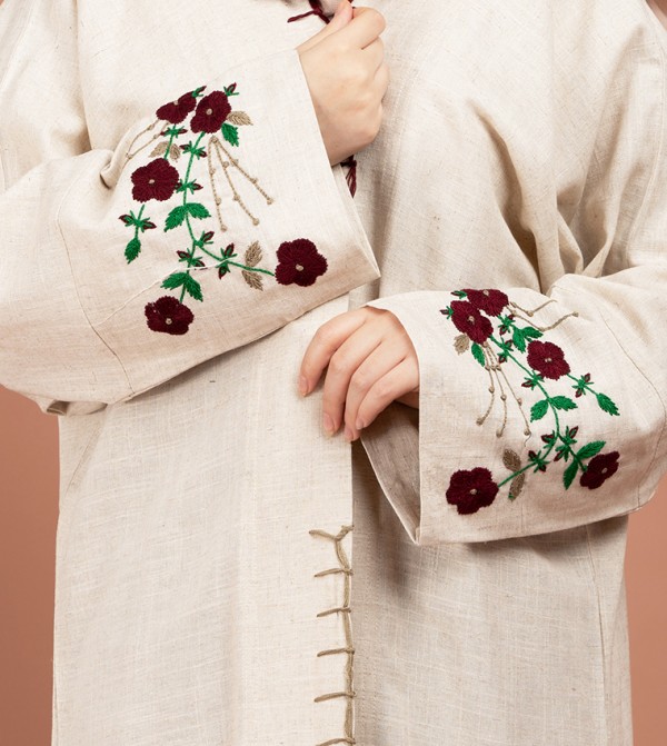 IKKXA  Arabian Clothing - Beige Abayas