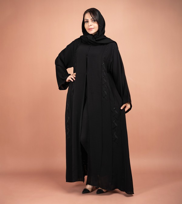 IKKXA  Arabian Clothing - Black Abayas