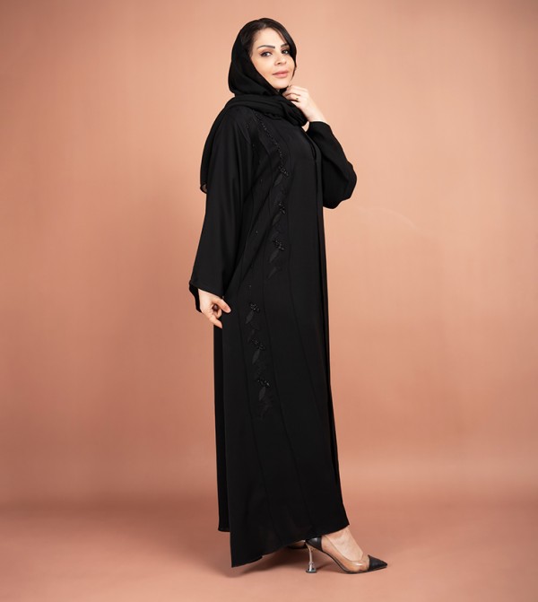 IKKXA  Arabian Clothing - Black Abayas