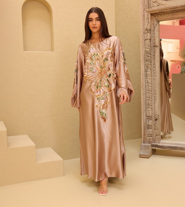 اكسا ملابس عربية - بني Jalabiyas