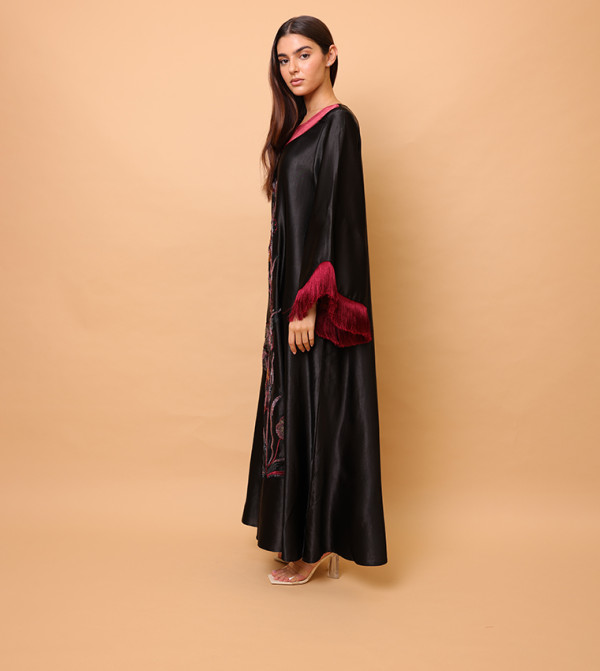 IKKXA  Jalabiya - Black Jalabiyas