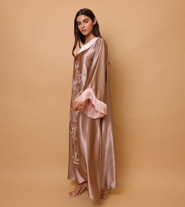 IKKXA  Jalabiya - Peach Jalabiyas