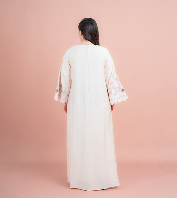 IKKXA  Arabian Clothing - Beige Jalabiyas