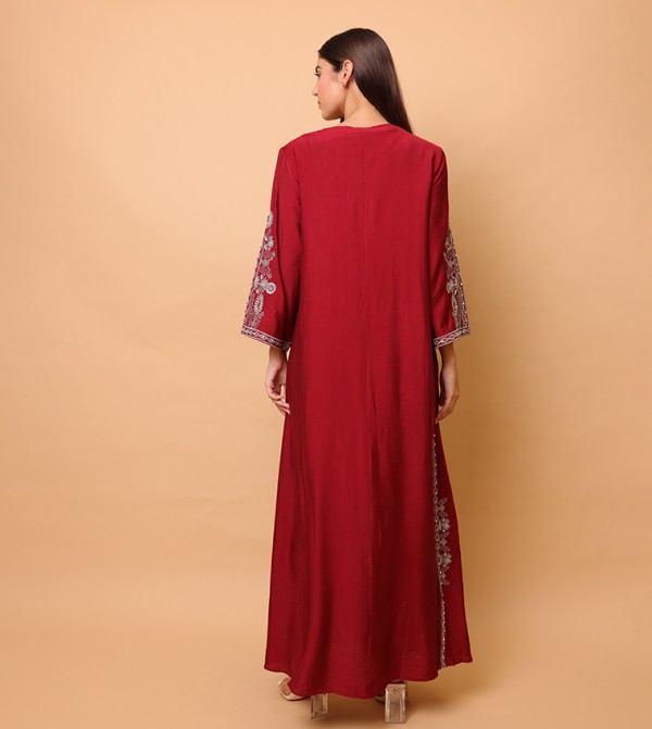 IKKXA  Arabian Clothing - Red Jalabiyas