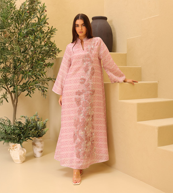 IKKXA  Jalabiya - Peach Jalabiyas