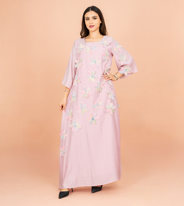 IKKXA  Jalabiya - Pink Jalabiyas