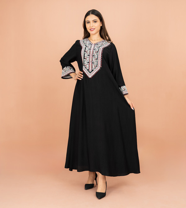 اكسا أيكسا - أسود Jalabiyas