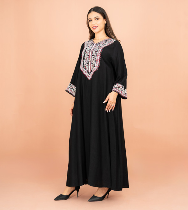 اكسا أيكسا - أسود Jalabiyas