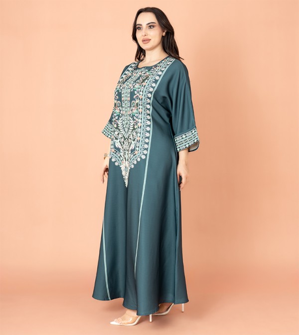 IKKXA  Arabian Clothing - Teal Jalabiyas