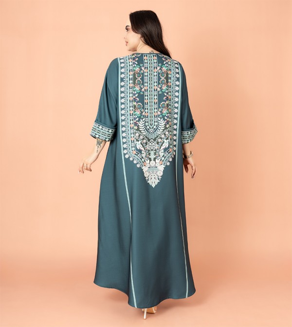 IKKXA  Arabian Clothing - Teal Jalabiyas