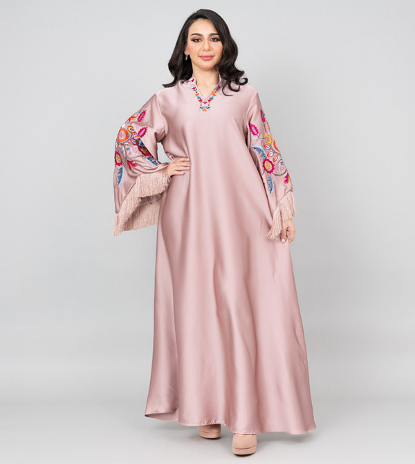 IKKXA  Jalabiya - Peach Jalabiyas