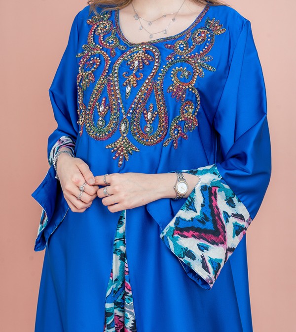 IKKXA  Arabian Clothing - Blue Jalabiyas