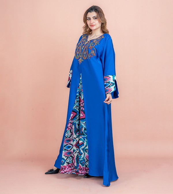 IKKXA  Arabian Clothing - Blue Jalabiyas