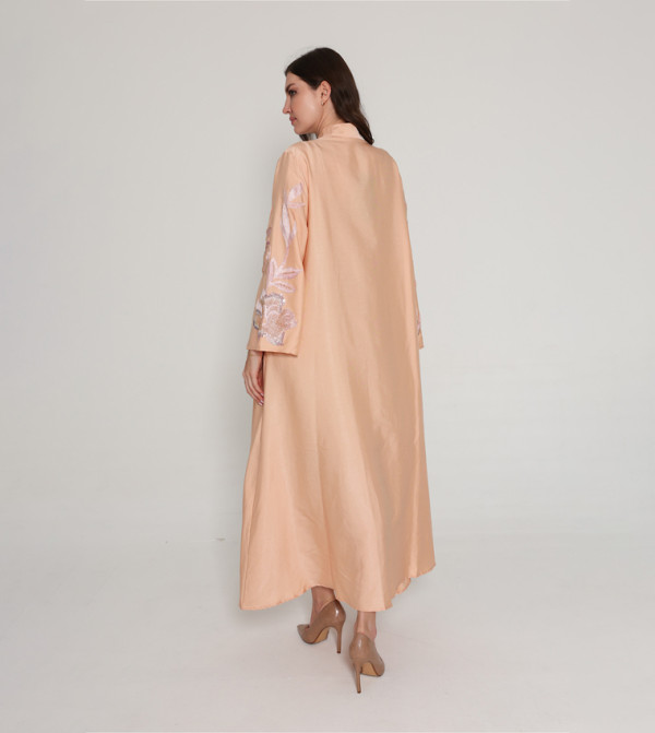 IKKXA  Arabian Clothing - Peach Jalabiyas