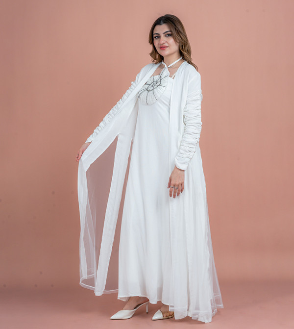 IKKXA  Arabian Clothing - White modestwear