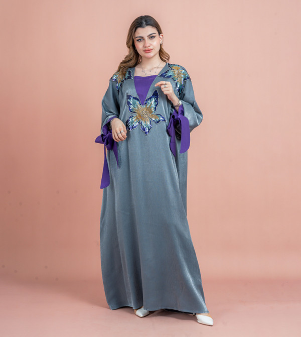 IKKXA  Clothing - Grey Jalabiyas