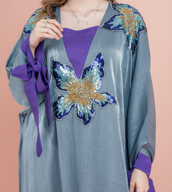 IKKXA  Clothing - Grey Jalabiyas