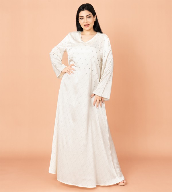 IKKXA  Arabian Clothing - White Jalabiyas