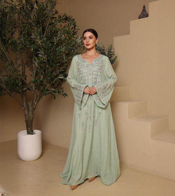 IKKXA  Jalabiya - Green Jalabiyas