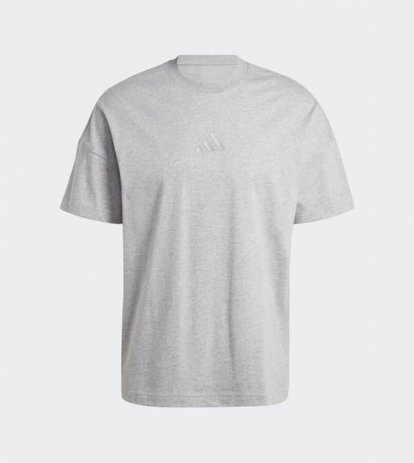 اديداس  ملابس - رمادي T-Shirts & Vests