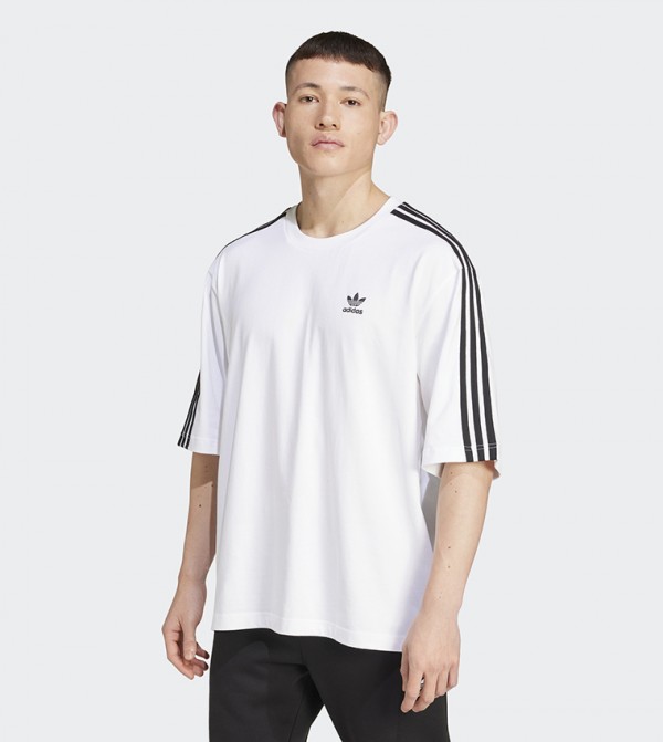 اديداس اديداس - أبيض تيشيرتات كاجوال