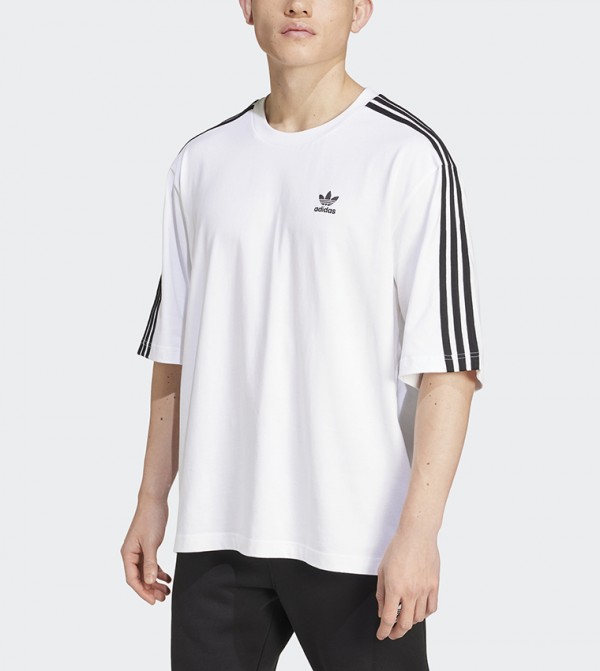 اديداس اديداس - أبيض تيشيرتات كاجوال