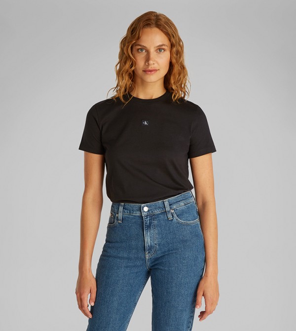 Calvin Klein Women - Black Short Sleeve T-Shirts