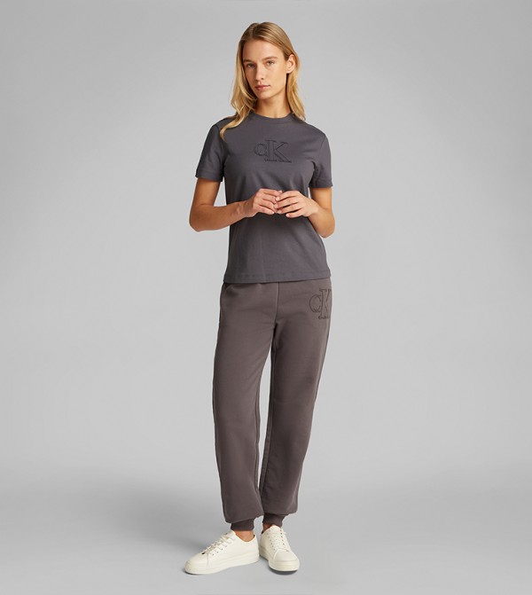 Calvin Klein Jeans Calvin Klein - Grey Short Sleeve T-Shirts