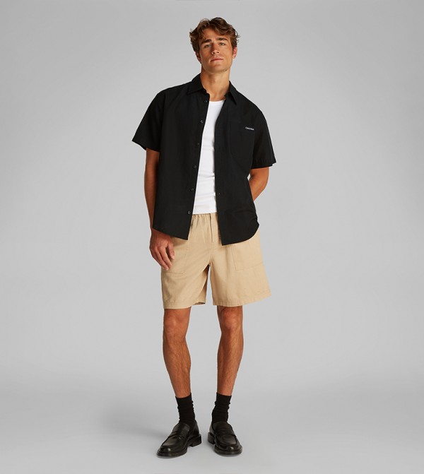 Calvin Klein Jeans  Shirts - Black Short Sleeves