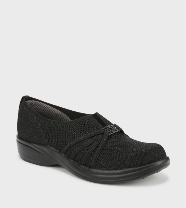 Bzees  Slip-Ons - Black Casual Slip-ons