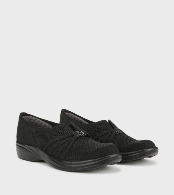 Bzees  Slip-Ons - Black Casual Slip-ons