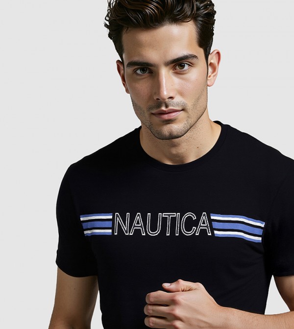 Nautica Nautica - Black Casual T-Shirts