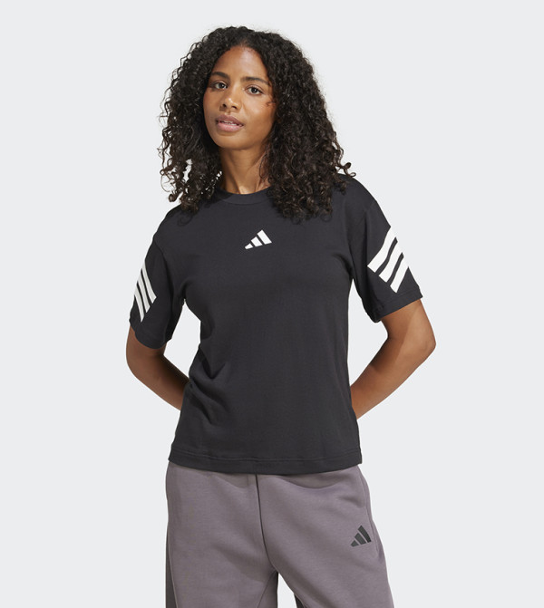 Adidas  Clothing - Black Short Sleeve T-Shirts