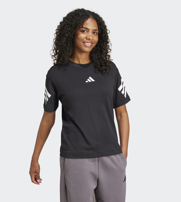 Adidas  Clothing - Black Short Sleeve T-Shirts