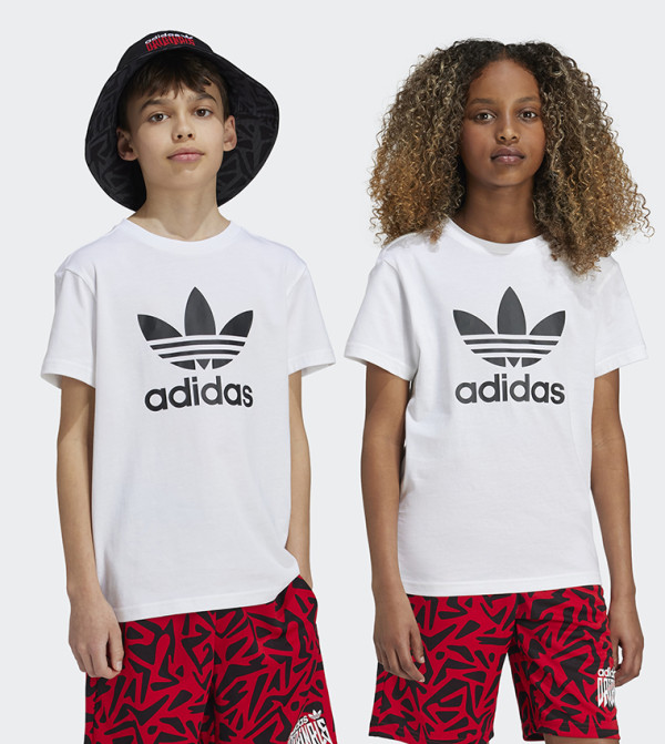 Adidas  Topwear - White T-shirts
