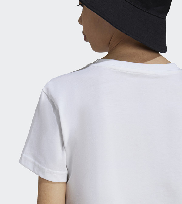 Adidas  Topwear - White T-shirts