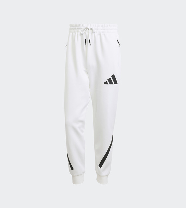 Adidas  Track Pants & Joggers - White Track Pants & Joggers