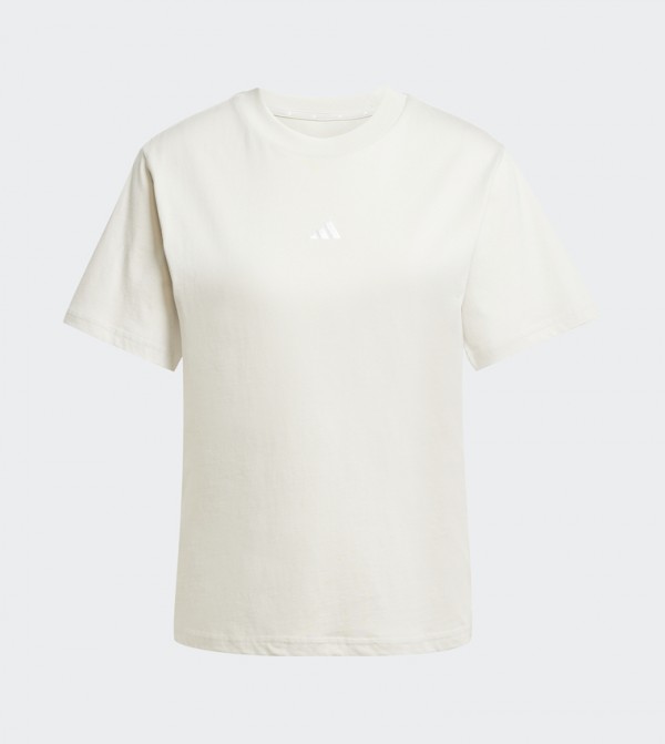 اديداس  تيشيرتات كاجوال - بيج Short Sleeve T-Shirts