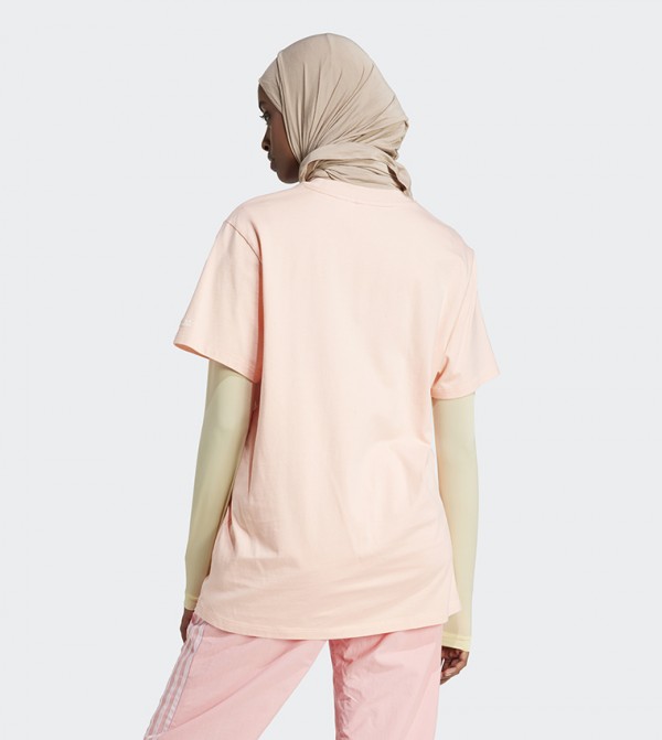 اديداس  تيشيرتات - وردي Short Sleeve T-Shirts