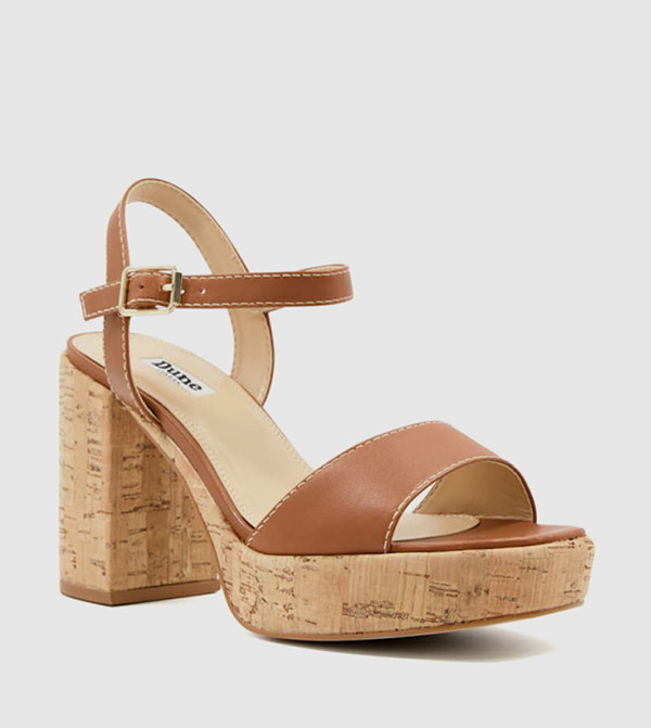 Dune London - Tan Heeled Sandals
