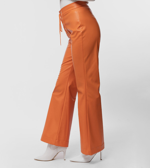 KYVELI KYVELI - Orange Regular Pants