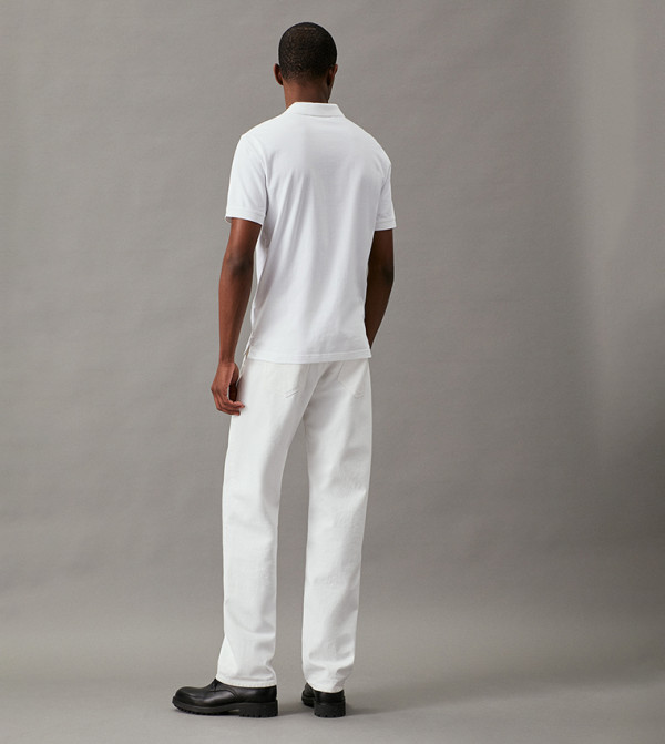 Calvin Klein  Clothing - White Polo T-shirts