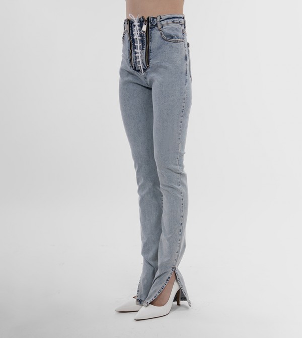 KYVELI  - Navy Skinny Fit Jeans