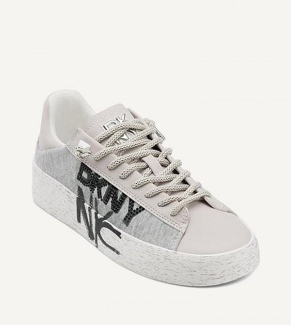 دكني دي كيه إن واي - رمادي أحذية برقبة منخفضة 