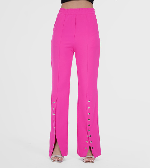 KYVELI KYVELI - Fuchsia Regular Pants